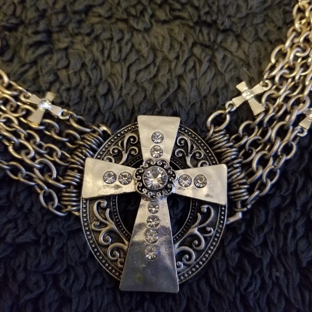 Silver Cross Necklace